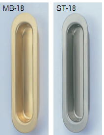 シロクマ　白熊印　ST-18　ヘアライン　ステンプレーン戸引手　引き手　90mm