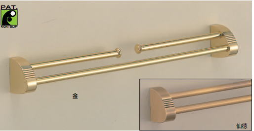 シロクマ 白熊印 マンボウ二段掛棒 ネクタイ掛け ネクタイハンガー 350mm NH-2