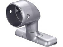 マツ六 セレクト32 入隅用首振 スリムエンド ブラケット カバー付 BE-57S シルバ