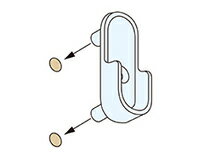 アイワ金属 アルミハンガーパイプ用 Uブラケット 5Φ穴 シルバー