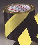 2巻入 トラテープ（デンカ 電気化学工業） 黄/黒・斜め 90mm×10m