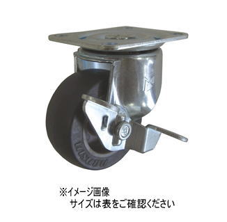 杉田エース ACE(151-846)キャスター STC STC65EMS-1 ゴム車(ストッパー付)