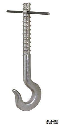 杉田エース 直送品 (242-214) 機械搬入フック 釣針型 50kN用 JP-J