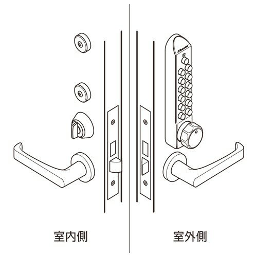 長沢製作所 22270 MS キーレックスミニ ミワ 取替用他社の錠前を利用して、シリンダー部分をキーレックスに取り替えできます。長沢製作所 22270 MS キーレックスミニ ミワ 取替用