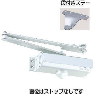 ニュースター P-181A ドアクローザー ホワイト(特長)コンパクトなボディでしかも堅牢。機能性を重視した超ロングセラーのオーソドックスタイプ。豊富な製品で様々なドア・枠形状に対応。閉扉速度調整は2バルブ方式。ストップ角度はパラレル型が70°?180°、スタンダード型が70°?120°の任意の角度に設定可能。81・181は150°開き。左右兼用タイプ。本体を上下転倒し、スタンダード型は閉扉速度調整バルブを吊元側へ、パラレル型は戸先側へ向けて使用して下さい。185・186のアームには左右勝手があります。ニュースター P-181A ドアクローザー ホワイト