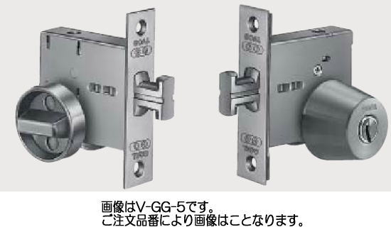 GOAL ゴール P-GG-5 BS51 18.5L R DT33〜43用心鎖の機能をもった本締錠です。商品の説明：BS=バックセット　DT=ドア厚GOAL ゴール P-GG-5 BS51 18.5L R DT33〜43