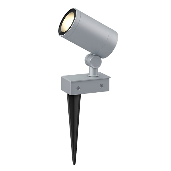 タカショー HFE-D90S ガーデンアップライト 100V ルーメック L 中角 シルバー スパイク付 70865900