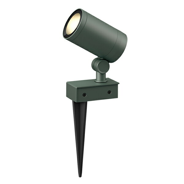 タカショー HBB-D79C ガーデンアップライト ルーメック L 狭角 チャコールグリーン スパイク付 70887100