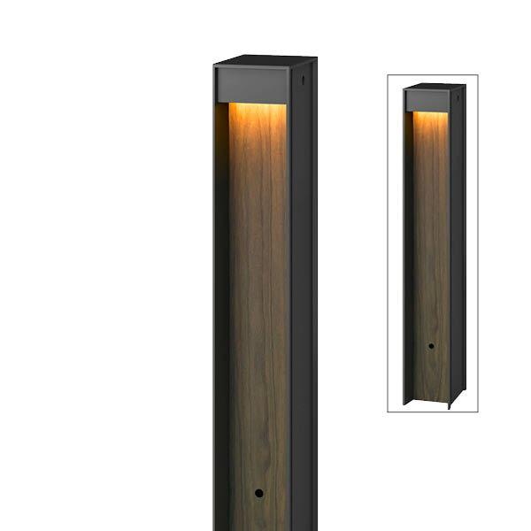 タカショー HBC-D72B (75850000) エバーアートポールライト7型 ブラウンエボニー ※直送／個人宅不可