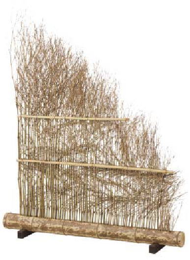 タカショー CDA-1212ET かすみ衝立 枝穂 ※直送／個人宅不可