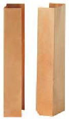 タカショー SN-IK9 天然焼柱用柱巻銅板 90角