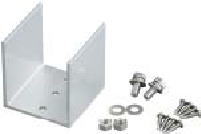 タカショー スリットフェンス75角用インナーU金具 （ビス付）