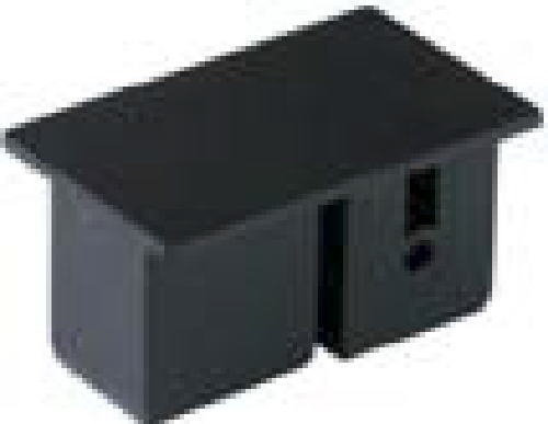 タカショー 格子ユニット用 エンドキャップ （4個セット） 黒茶