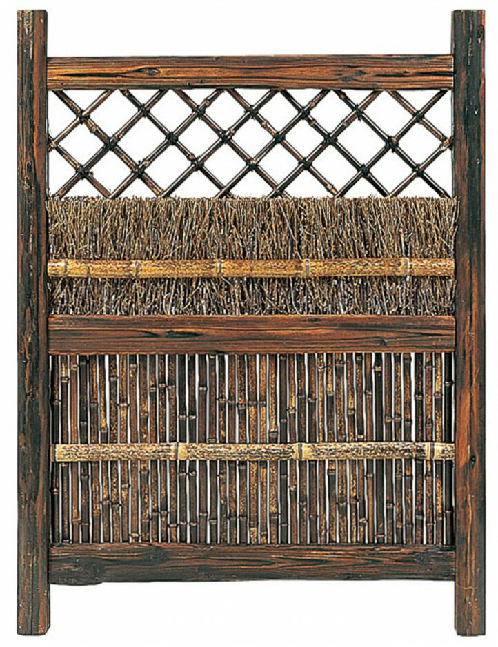 タカショー SKI-01 黒竹仕切垣 3尺 ※直送／個人宅不可