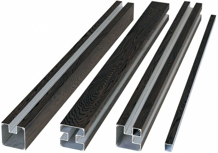 タカショー SNH-A15C アルミ黒焼溝付柱 H1500用 コーナー ※直送／個人宅不可