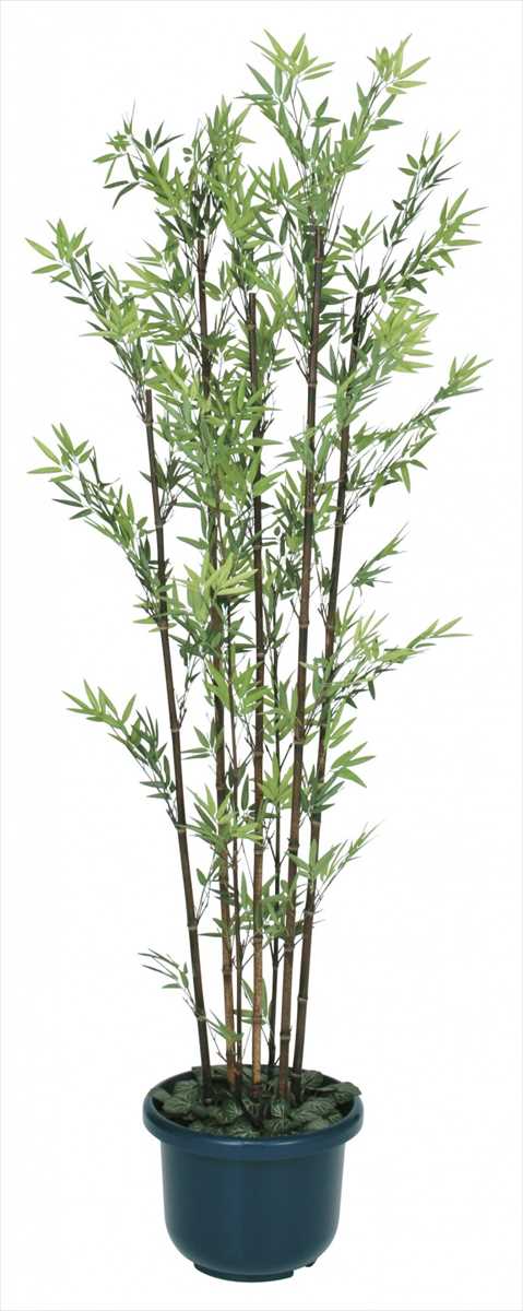 タカショー GD-50LH 黒竹7本立 鉢付 1.8m 人工植栽 人工観葉植物 ※直送／個人宅不可