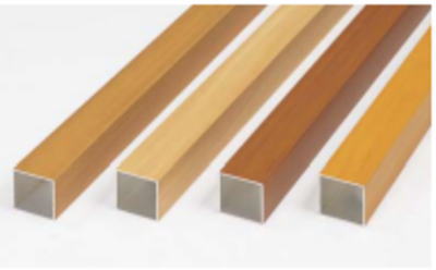 タカショー ALH-758 アルミ角柱 75×75×2400 ライトオーク ※直送／個人宅不可