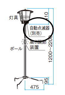 タカショー 自動点滅器 (明るさセンサー)