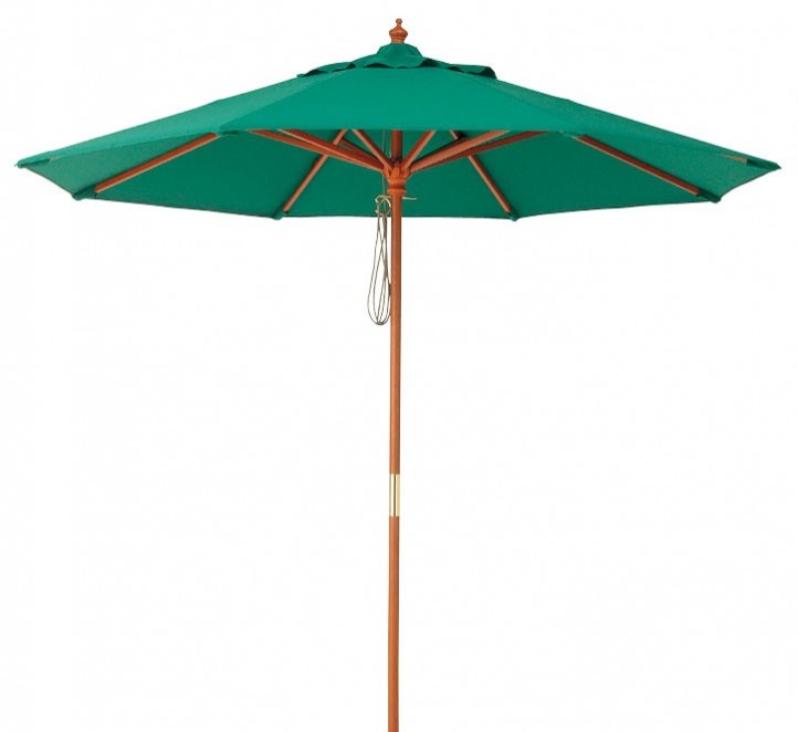 タカショー ACT-21G マーケットパラソル 2.1m グリーン ※直送／個人宅不可