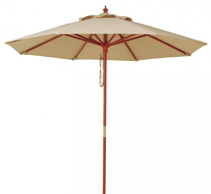タカショー ACT-24BE マーケットパラソル 2.4m ベージュ ※直送／個人宅不可