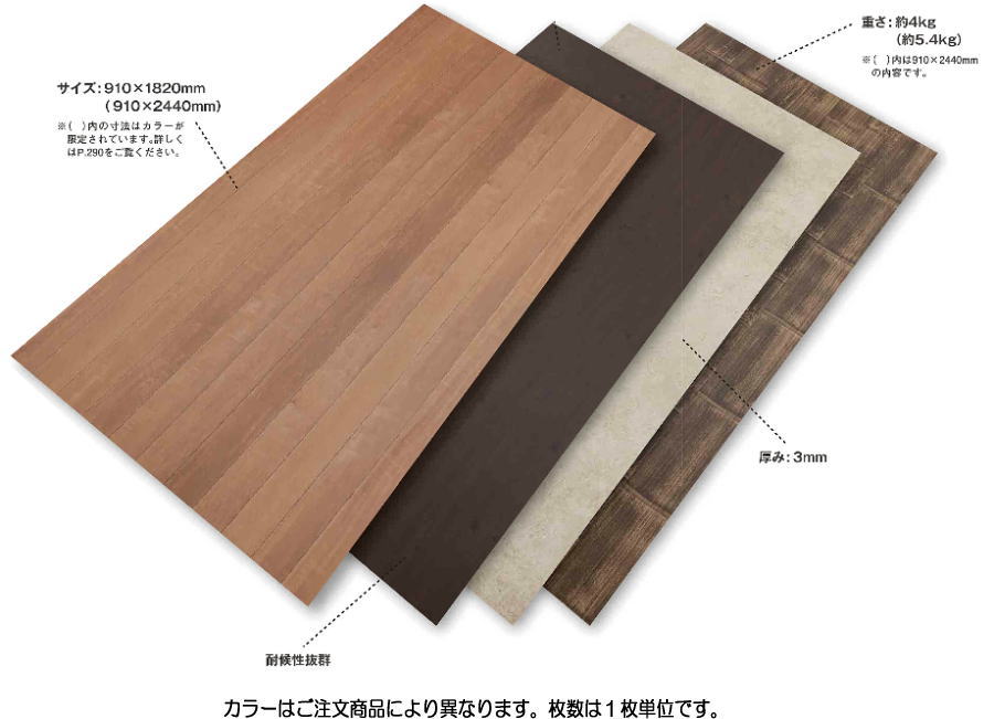 タカショー アートボード 910×2440 ホワイトパイン 910×2440×3mm