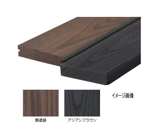 タカショー DAI-M1206 タンモクアッシュ幕板0.6m 無塗装 120×20×600