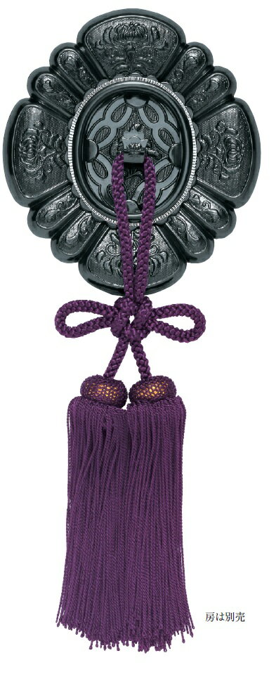 TUKIESU ツキエス 高級引手 S-825 小 甲貝御殿 銀古美 カン付(房は別売) 1個