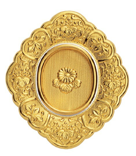 TUKIESU ツキエス 高級引手 S-820 3寸5分 純本金 敷折御殿 菊 1個