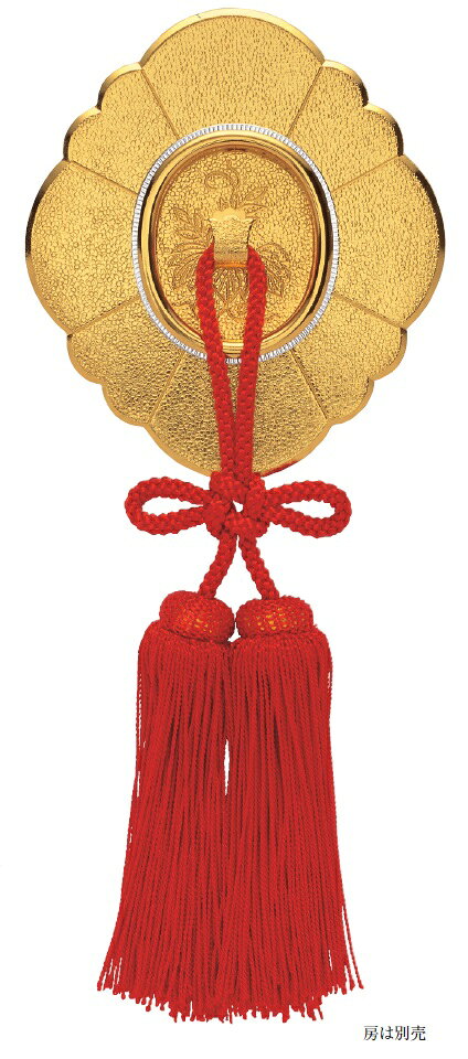 TUKIESU ツキエス 高級引手 S-844 4寸5分 本金 梨地御殿 カン付(房は別売) 1個