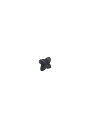 ユニオン PRE-TH435-168 ツマミ 対応ボード厚16〜21mm 32×32 南部鉄 ブラック 1個