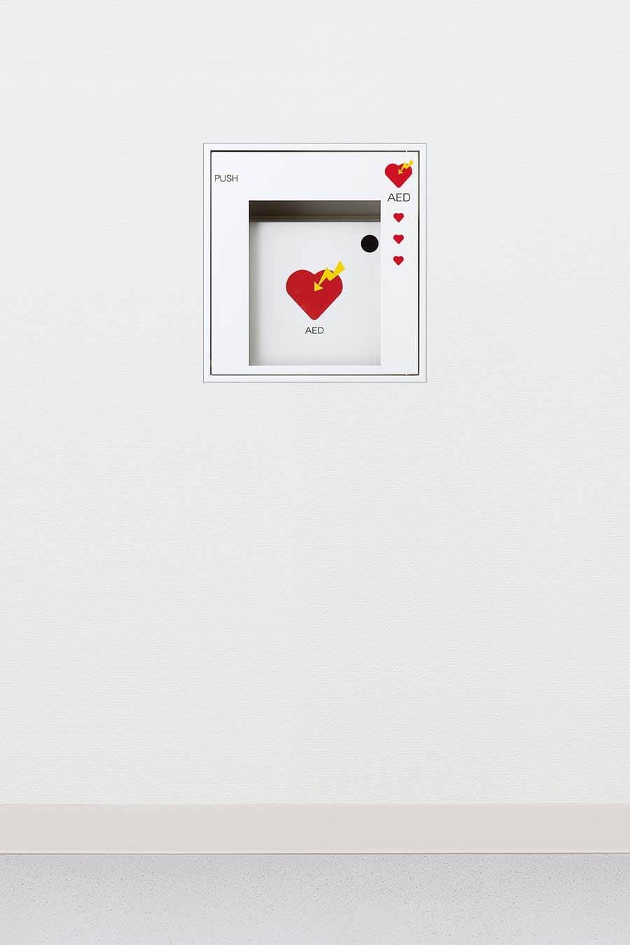 ユニオン UAB-103-PWH AEDケース 全埋込 400(UAB-3) スチール ポーラルホワイトペイント 1台