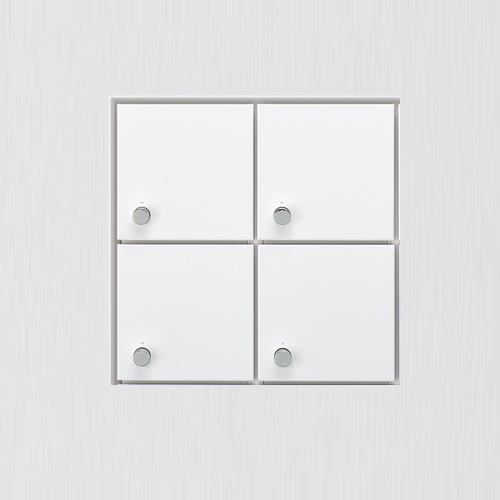 ユニオン OAS-SNC-02-2-2 パーソナルボックス 4ボックス スチール：ポーラルホワイ...