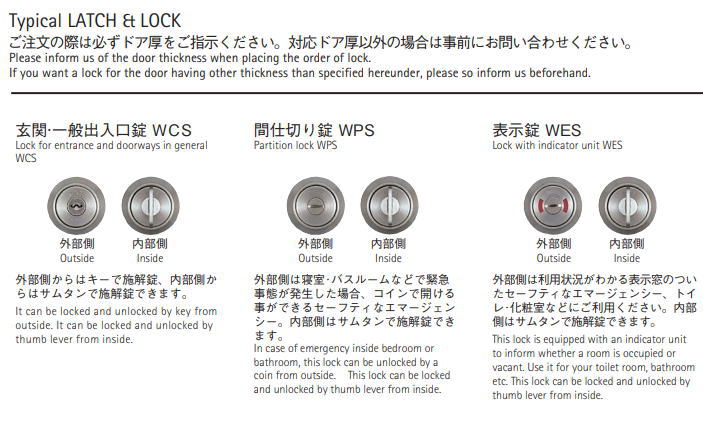 ユニオン WCS04004 シリンダー錠 ブラック DT58～65 3