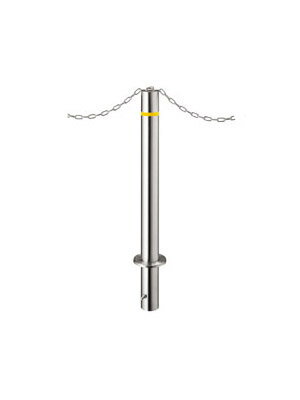 UNION ユニオン NEX-76K-T チェーン貫通ポール ヒューランドスケープ エキスポール 車止め※