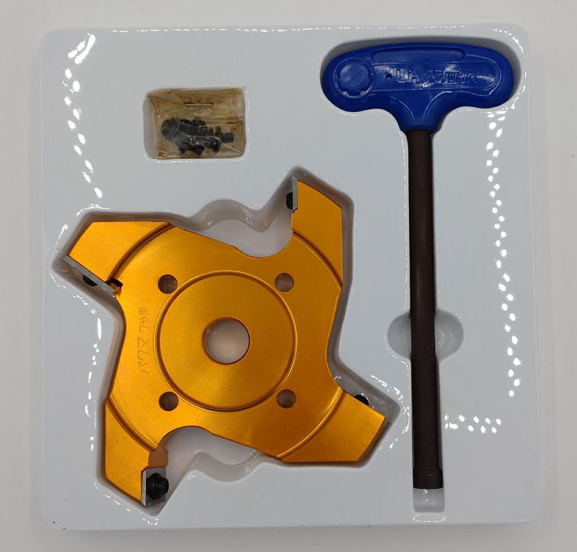 バクマ工業 Xカッター21 本体斜刃 061522711 三面超仕上カッター 120mm×21mm×15φ×4P 超硬替刃式 2