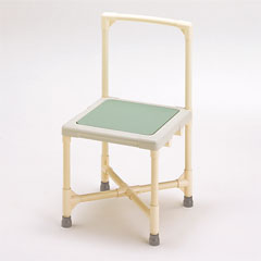 ヤザキ（個人宅配送不可）　シャワーいす　ベーシックタイプ　シャワーベンチ背もたれ型　大　CAA-0301