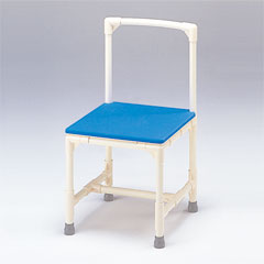 ヤザキ（個人宅配送不可）　シャワーいす　マット固定タイプ・U座面タイプ　シャワーベンチ　背もたれ型　マット固定タイプ　CAA-8