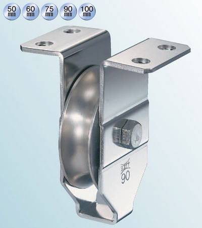 ヨコヅナ HBSN0501 HプーリーN型 ステンレス車 50 丸溝 (1個入)