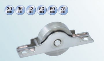 ヨコヅナ SBS-0302 ベアリング入ステンレス戸車 30 平 (12個入)