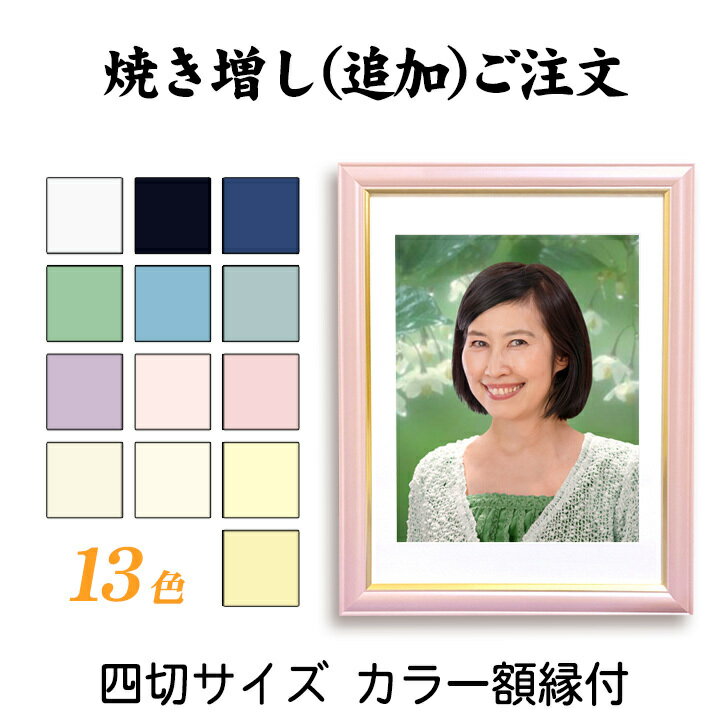 最大2000円クーポン&P2倍 【追加注文用】四切サイズ・カラー額縁入り 作成したお写真の焼き増し