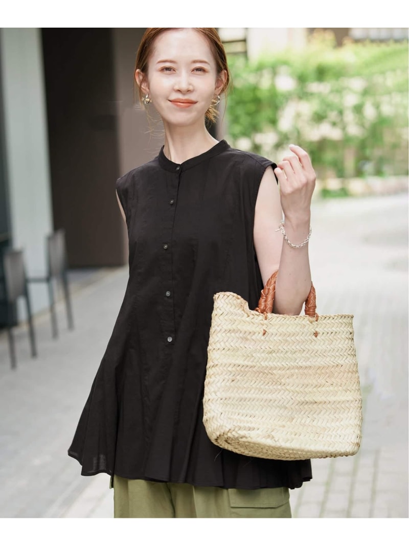 Rakuten - パネルフレアスタンドカラーシャツ SLOBE IENA スローブ イエナ トップス シャツ・ブラウス イエロー ブルー ブラック【送料無料】[Rakuten Fashion]