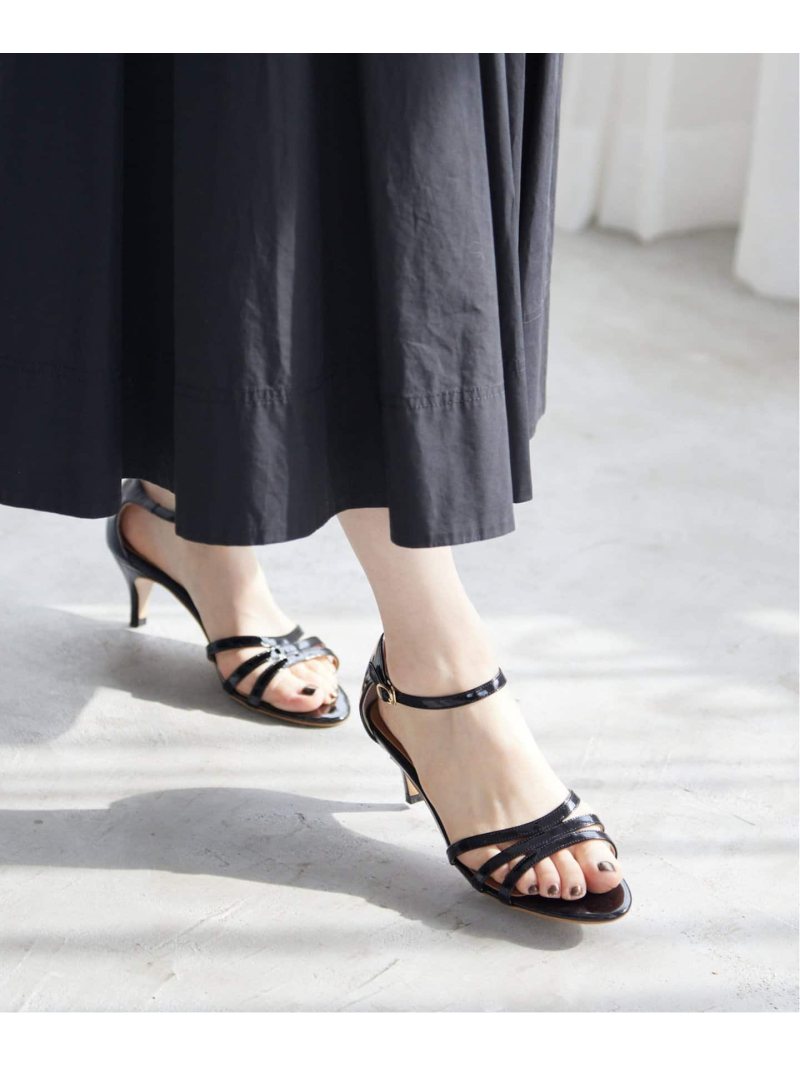 【SALE／30%OFF】IENA アンクルストラップサンダル IENA イエナ シューズ・靴 サンダル ブラック【RBA_E】【送料無料】[Rakuten Fashion]のサムネイル