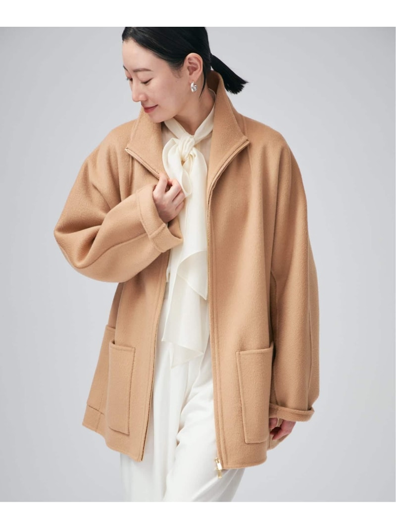 スタンドカラーZIPリバーコート VERMEIL par iena ヴェルメイユ パー イエナ ジャケット・アウター ブルゾン・ジャンパー ブラウン ブラック【送料無料】[Rakuten Fashion]のサムネイル