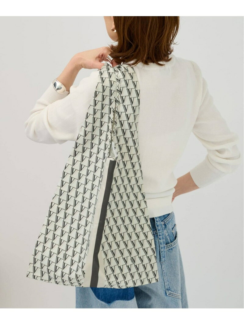 《追加7予約》VERMEIL モノグラムエコバッグMedium VERMEIL par iena ヴェルメイユ パー イエナ バッグ その他のバッグ グレー【先...