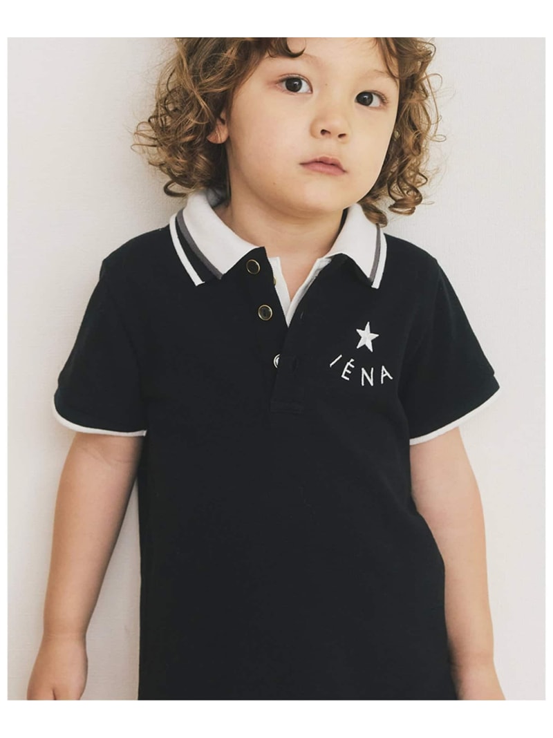 【BASIC】エトワールロゴポロシャツ(80cm-140cm) IENA ENFANT イエナ　アンファン マタニティウェア・ベビー用品 その他のベビーグッズ ホワイト ブラック【送料無料】[Rakuten Fashion]