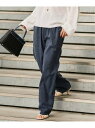 シルクサンドウォッシュイージーパンツ VERMEIL par iena ヴェルメイユ パー イエナ パンツ その他のパンツ ホワイト ブルー ネイビー【送料無料...