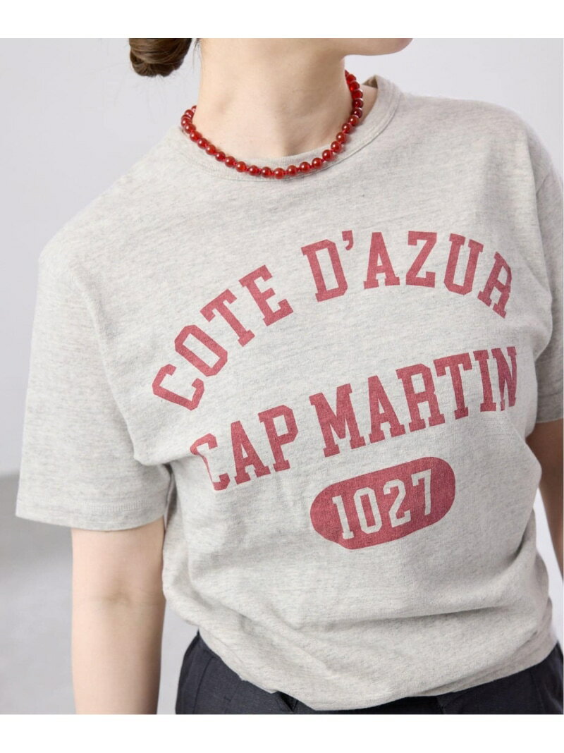 樂天商城 - BLACK COTE D'AZUR ロゴTシャツ IENA イエナ トップス カットソー・Tシャツ グレー ホワイト【送料無料】[Rakuten Fashion]