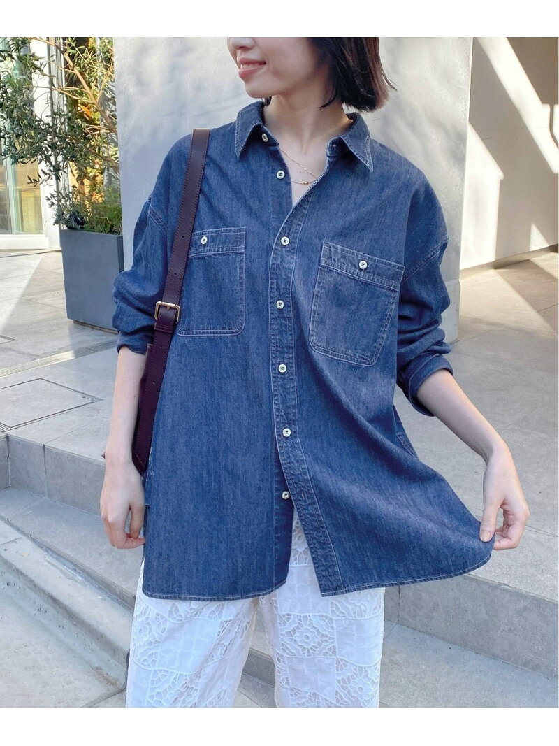 LEDENIM LABOR FORM デニムシャツ SLOBE IENA スローブ イエナ トップス シャツ・ブラウス ブルー【送料無料】[Rakuten Fashion]