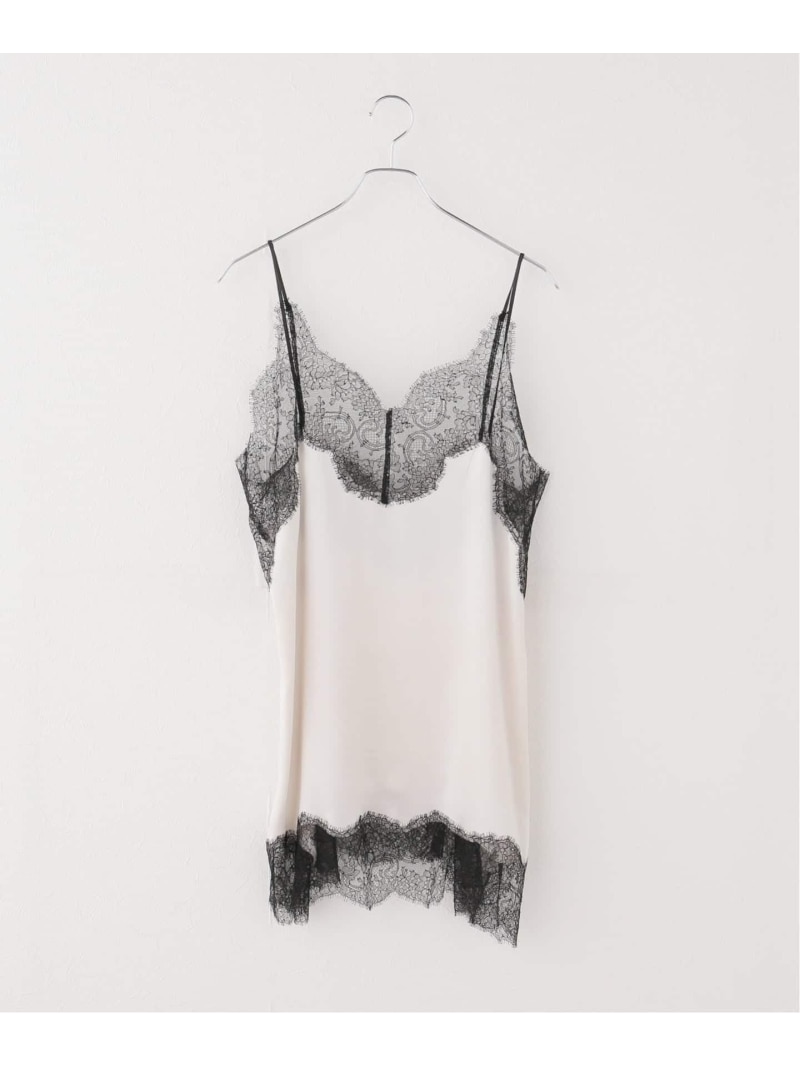 Maison IENA 別注 Raspail/ラスパイユ Lace Swithed Camisole キャミソール RB-300 IENA イエナ トップス キャミソール ホワイト