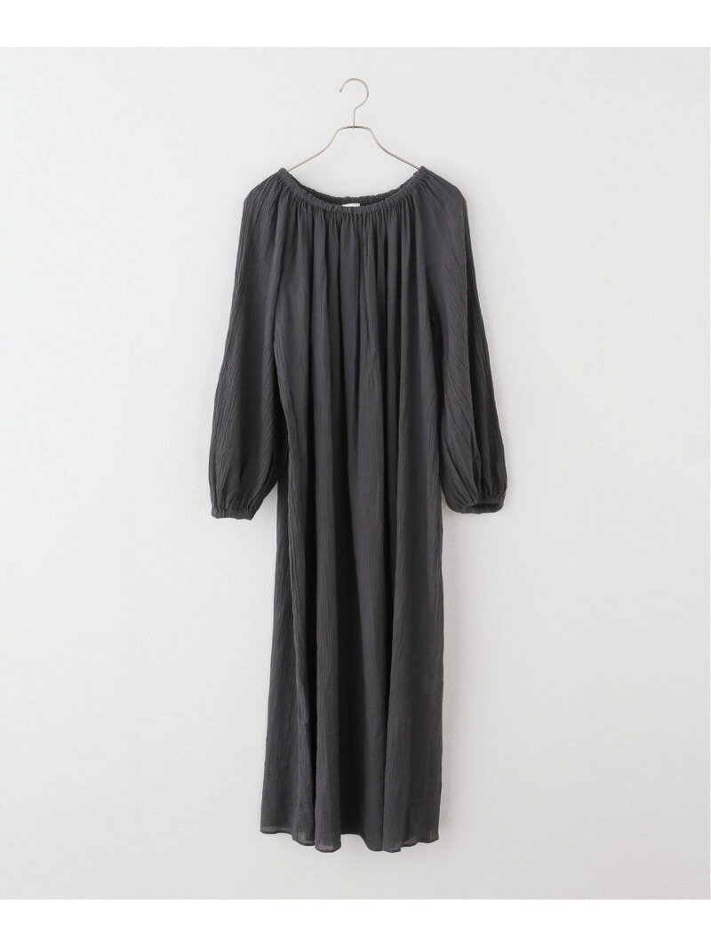 樂天商城 - Maison IENA 別注 Raspail/ラスパイユ Smock Dress ワンピース ROP-111 IENA イエナ ワンピース・ドレス ワンピース グレー ベージュ【送料無料】[Rakuten Fashion]